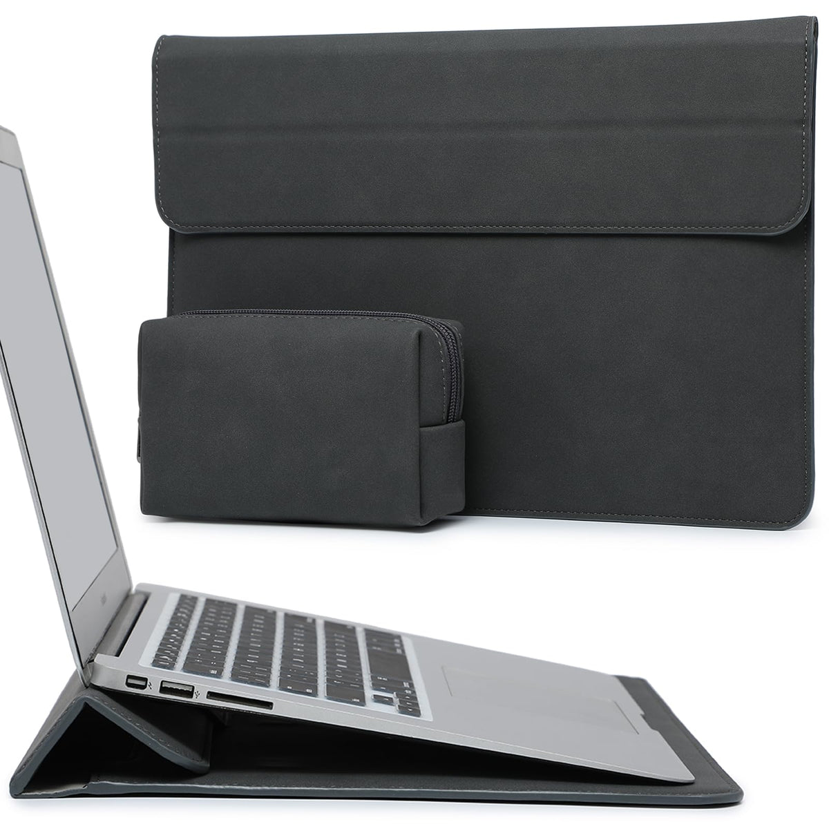 HYZUO 13.3-14 Inch Laptop Sleeve Case with Stand Feature for MacBook Pro 14 M5/M4/M3/M2/M1 2026-2021, MacBook Pro/Air 13.3, 13.5" 13.8" Surface