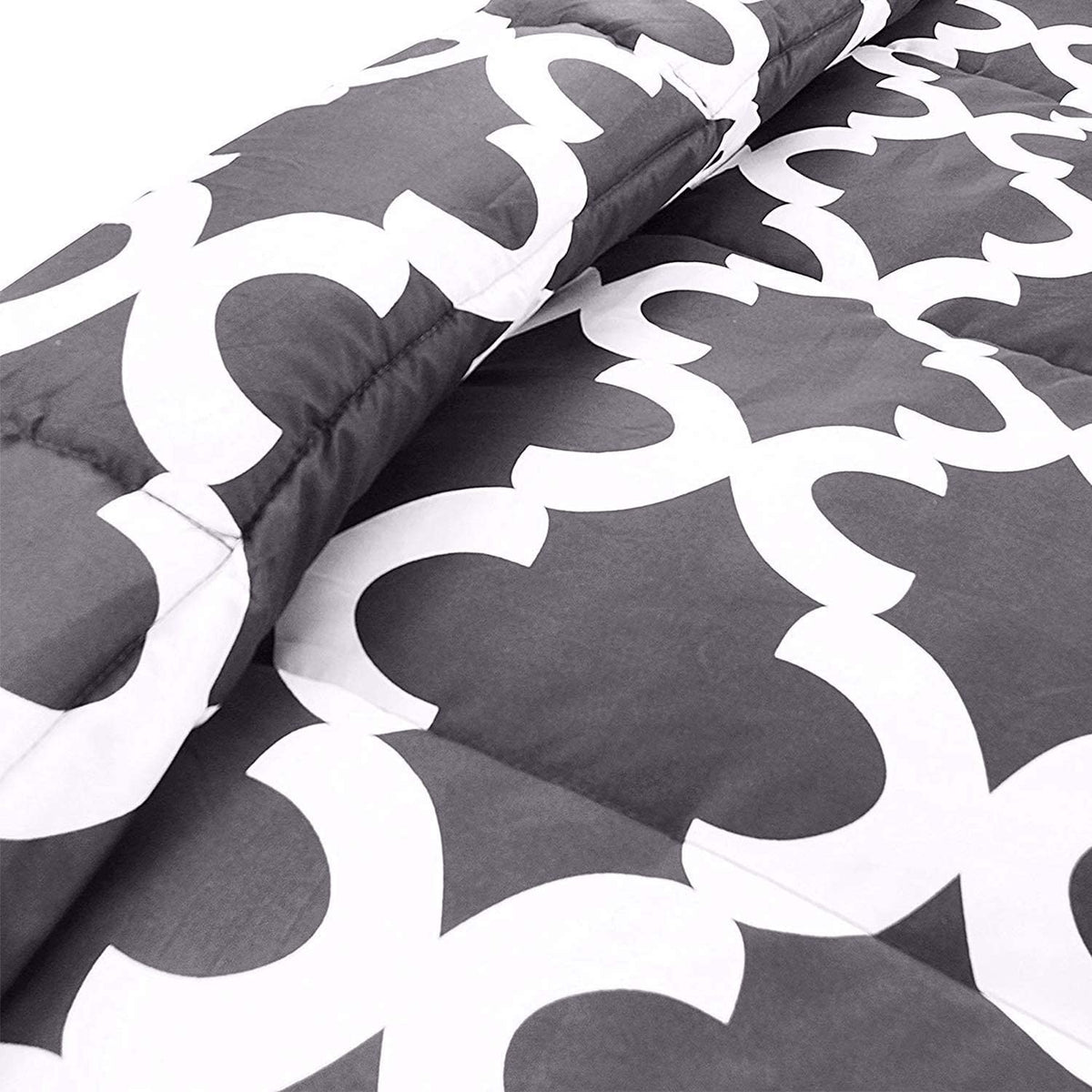 ComfyWell Double Duvet -Printed Comforter Bedspreads, Coverlets & Sets, 2 Pillowcases Warm and Anti Allergy All Season Coverless Duvet, Throws For