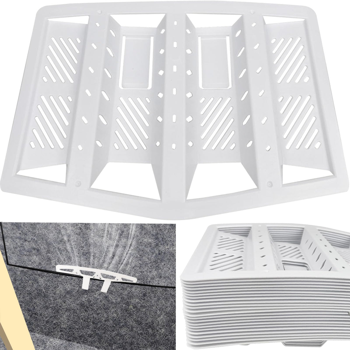 22 x Felt Lap Vents, Loft Vents for Condensation, Roof Ventilation Lap Vents, Felt Lap Vents Prevents Loft Roof Condensation, Keep Attic Space