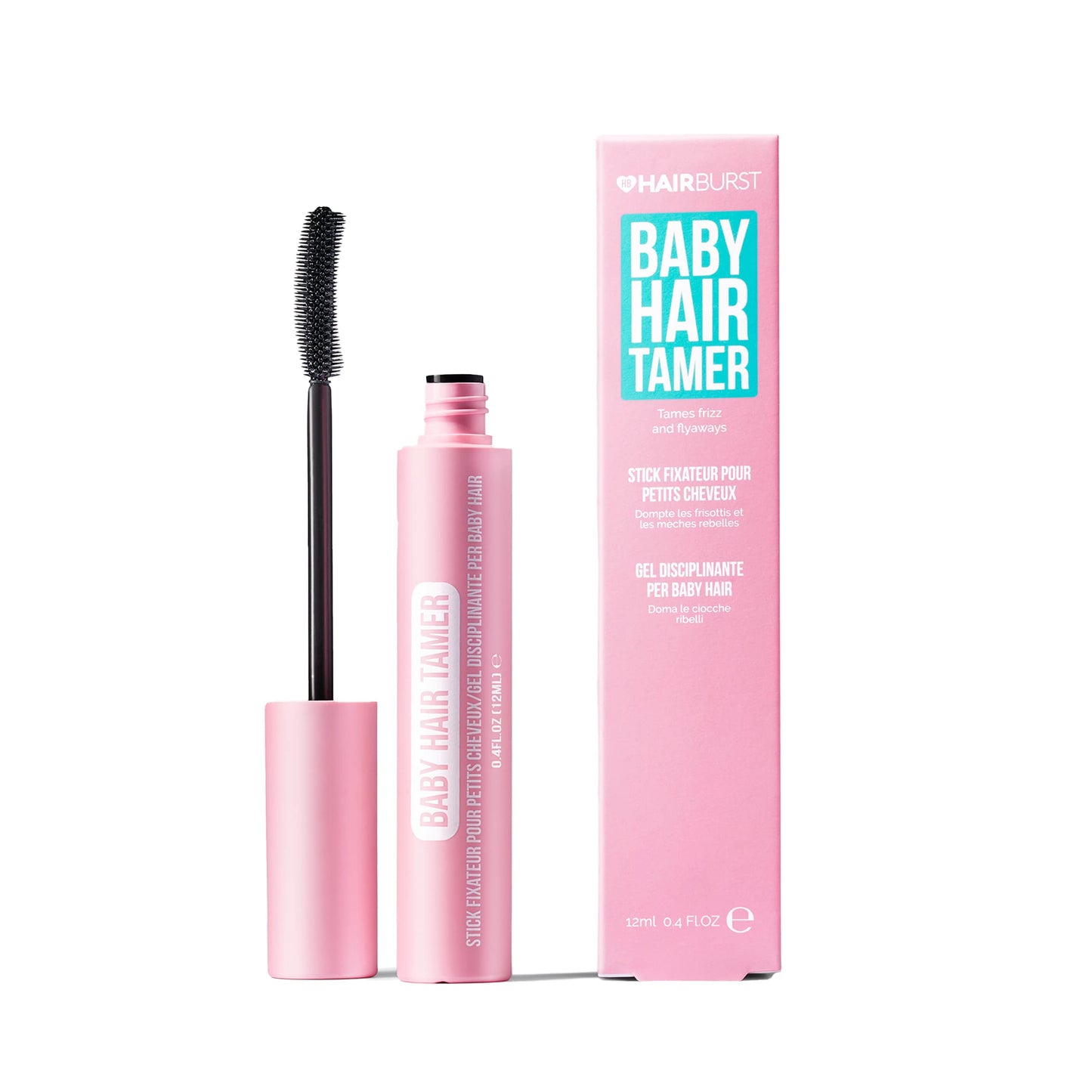 HAIR BURST Baby Hair Tamer Stick ? Instant Smoothing & Finishing Baby Hair Flyaway Tamer, Non-Greasy Hair Frizz Control Brush with Nourishing Coconut