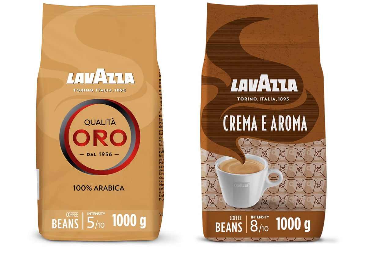 Lavazza, Crema e Aroma & Qualit? Oro, Coffee Beans, 1kg x2