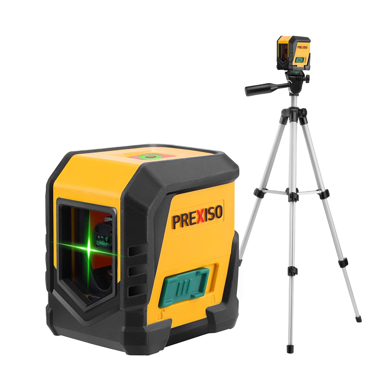 PREXISO Laser Level with Tripod, Green Cross Line Laser Level, Horizontal and Vertical Line Leveler Tool for Hanging Pictures, House Decoration,