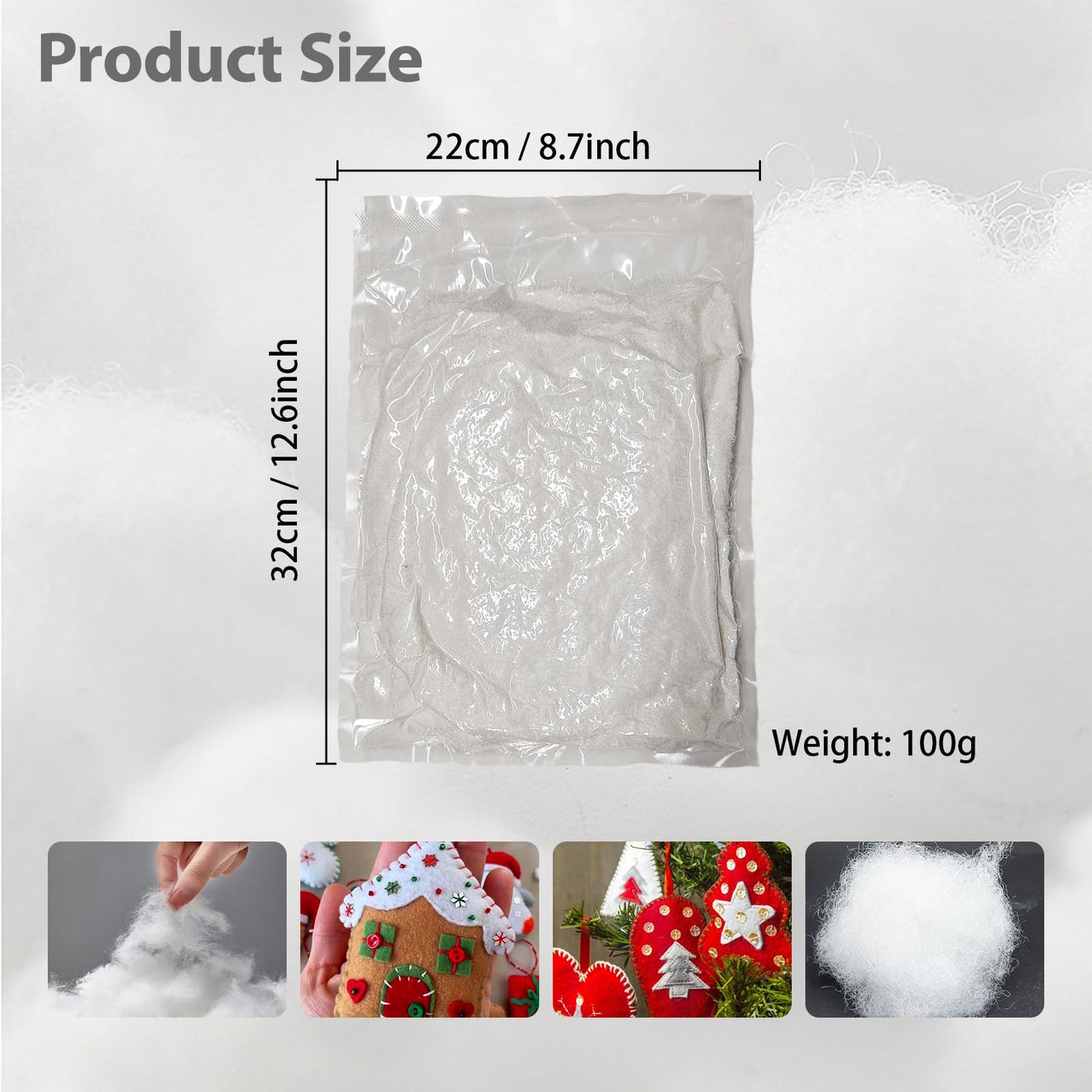 Jtnohx Toy Stuffing,500g Stuffing for Crafts, Bean Bag Filling, Polyester Fiberfill for Stuffed Animals, Crochet,Cushion, Pillow