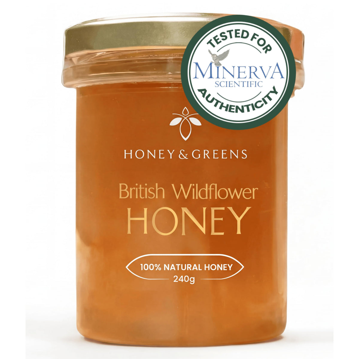 British Wildflower Honey ? Raw, Pure & Natural | Unpasteurised Organic-Quality Honey (240g) ? Certified Authentic, 0% Added Sugar