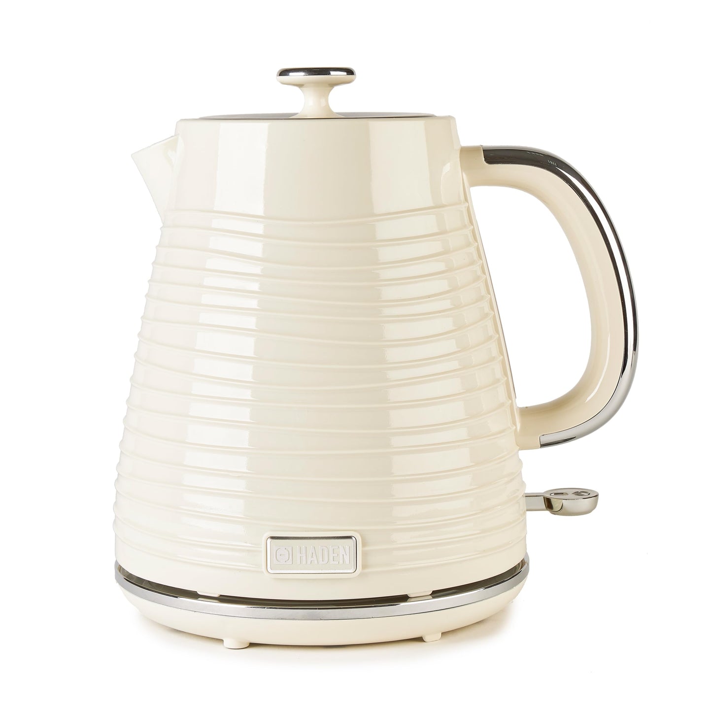 Haden Devon Cream Electric Fast Boil Kettle - 1.7L Capacity, BPA-Free, Auto-shutoff & Boil-Dry Protection