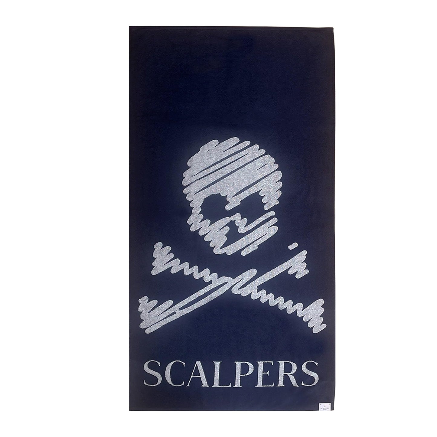 Scalpers Towel 90x180 cm 100% Cotton 500GSM Navy Blue with Logo Home