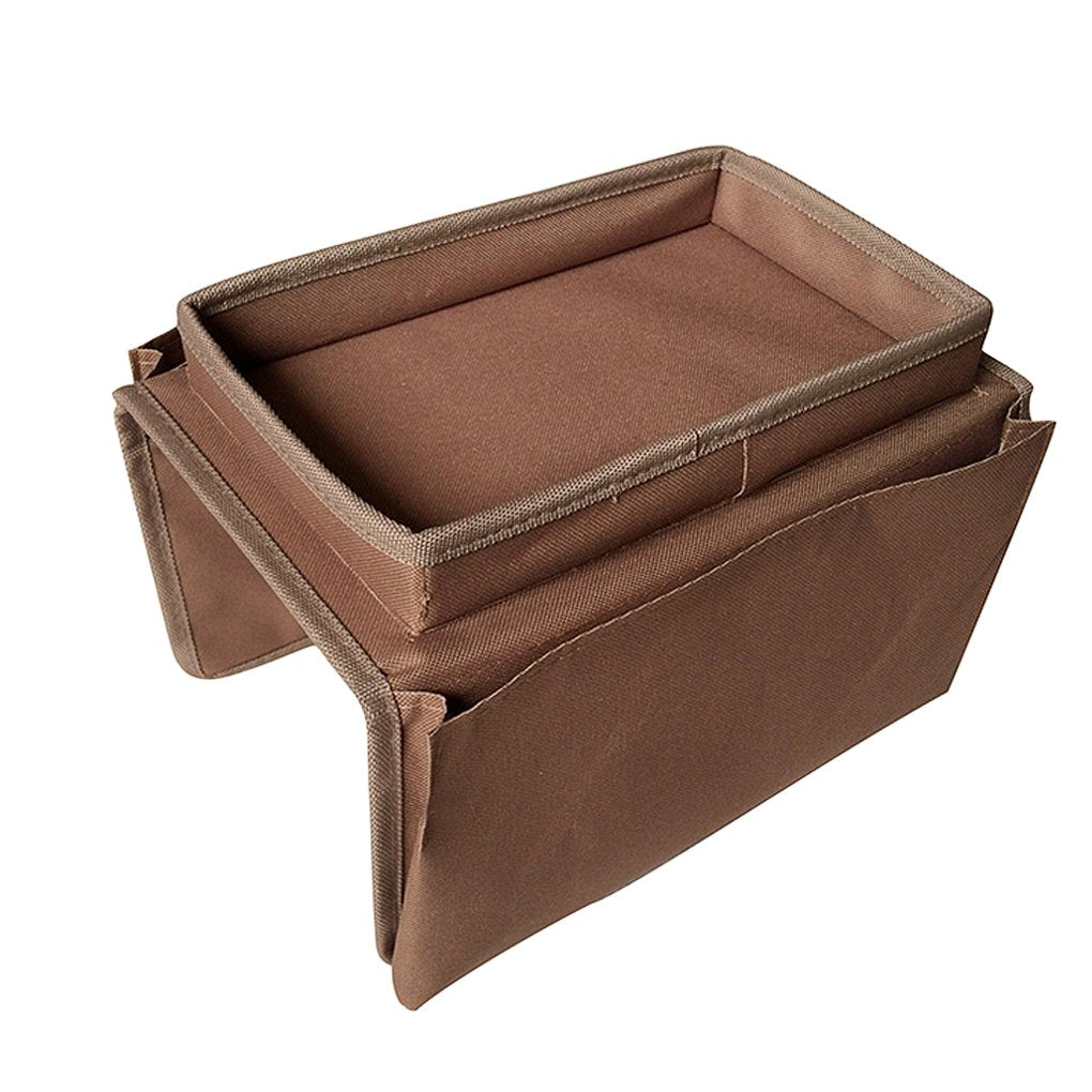 Sofa Armrest Organizer with Cup Holder Couch Tray Armchair Caddy Pockets Storage Arm Rest Chair Desk Sofa Organiser TV Remote Control Holder for