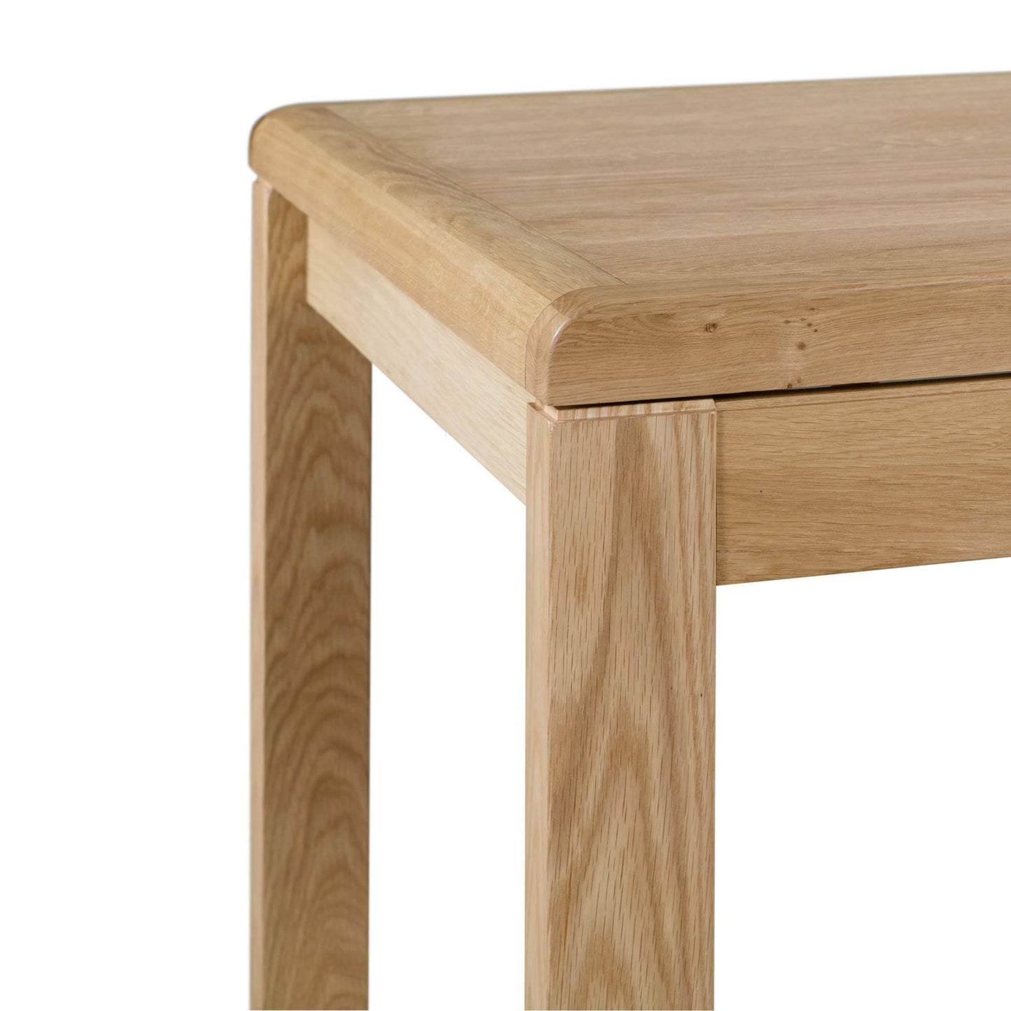 Julian Bowen Curve Oak Dining Table for 6 - H77.5 x W200 x D90cm