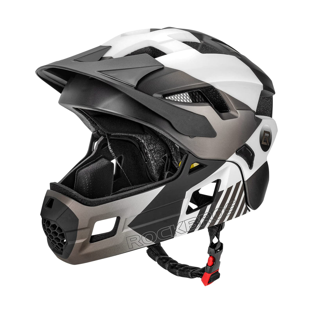 ROCKBROS Kids Helmet Toddlers Bike Helmet Full Face for Baby Child Youth BMX MTB Scooter Roller Skating Skateboard Adjustable Breathable Safety Crash