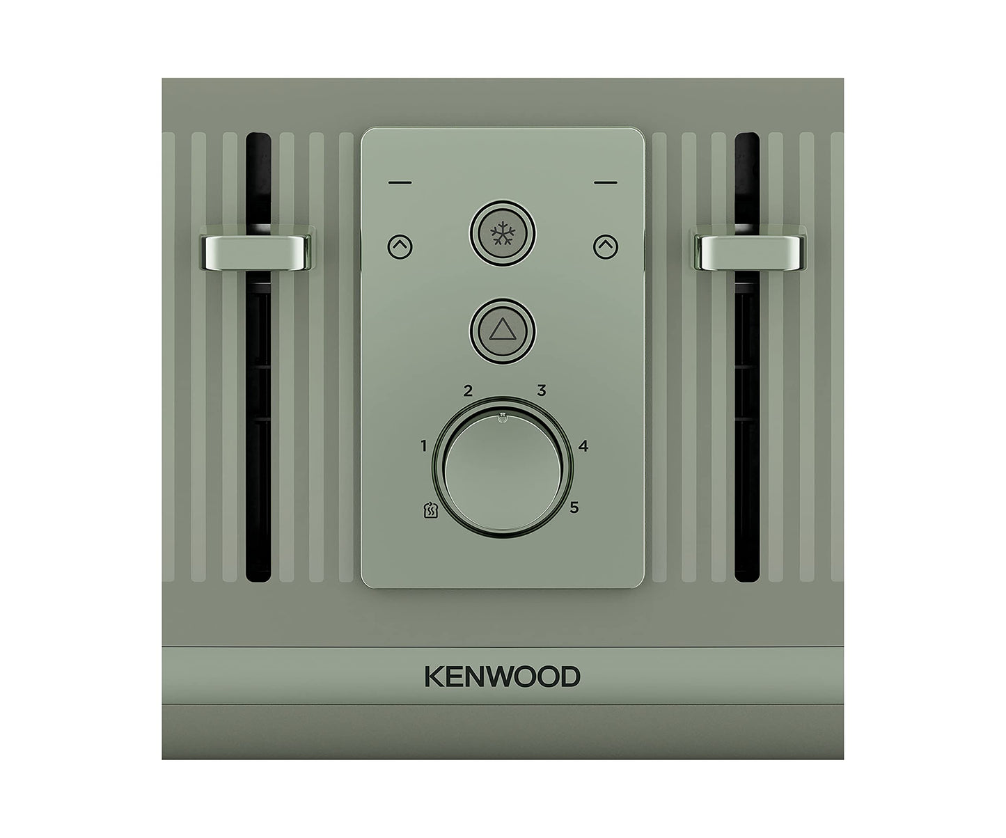 Kenwood Dusk Toaster, 4 Slot Toaster, Reheat, 5 Browning Settings, Defrost and Cancel Functions, Pull Crumb Tray, TFP30.000GN, 1800W, Olive Green
