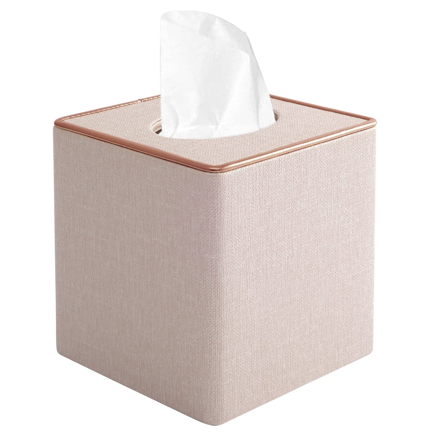 XNONE Tissue Box Cover Pu Leather Tissue Box Holder Square Tissue Organizer Napkin Dispenser for Home,Office,Restaurant,Dresser,Car,Bathroom