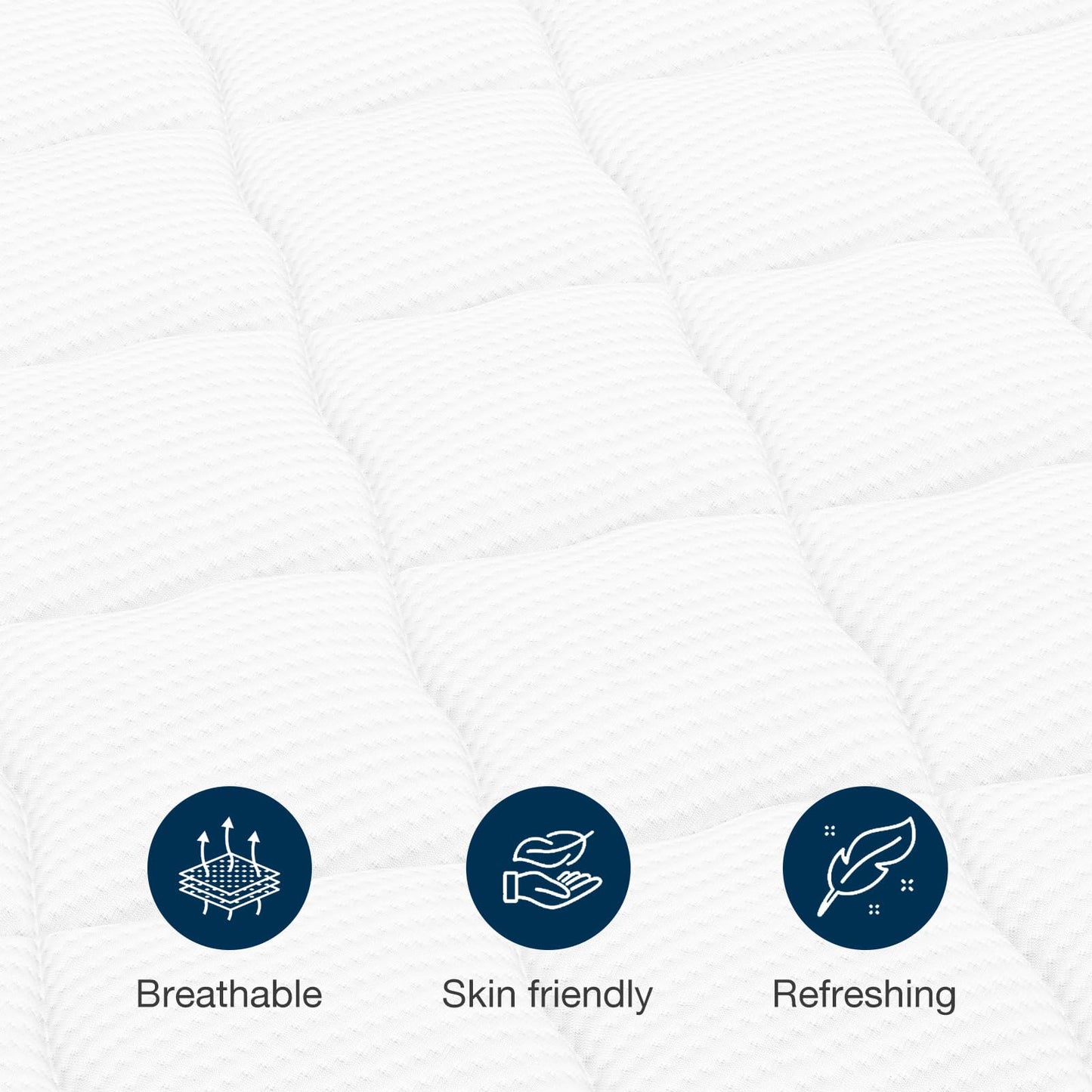 Mellsom Single Mattress, Memory Foam 7-Zone Pocket Spring hybrid Mattress