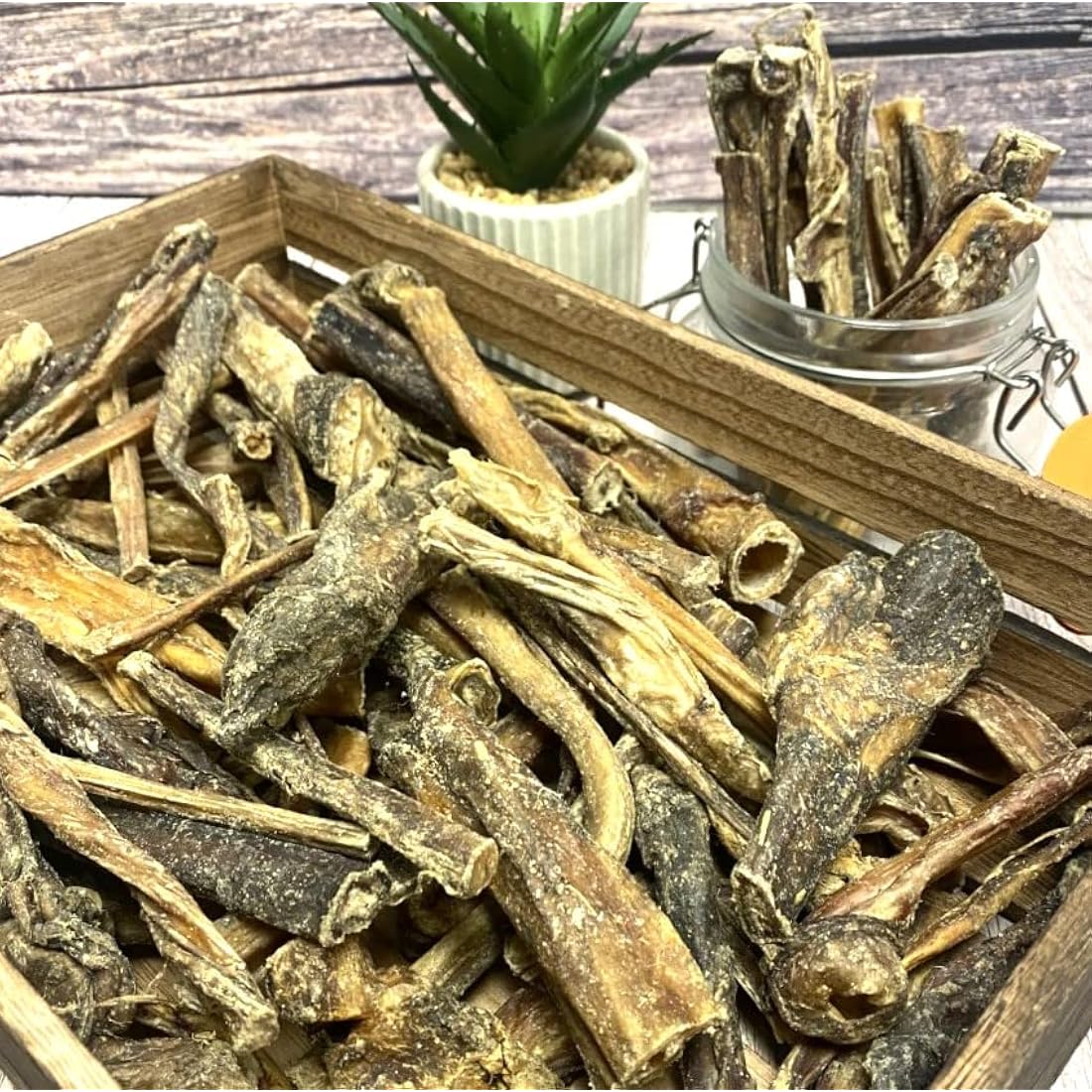 Mixed Bulls Pizzles x 1kg (mainly 5") Premium Natural Dog Treats Chews Bully Sticks