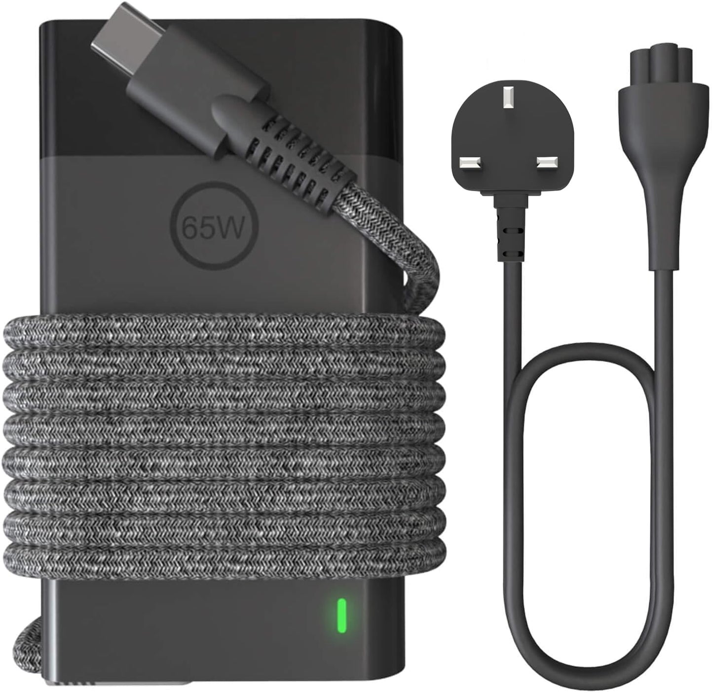 Riabwwox Universal New Slim 65W USB C Laptop Charger Compatible with HP Spectre/Envy/EliteBook X360 Computer Charger,Compatible with Lenovo Dell Asus