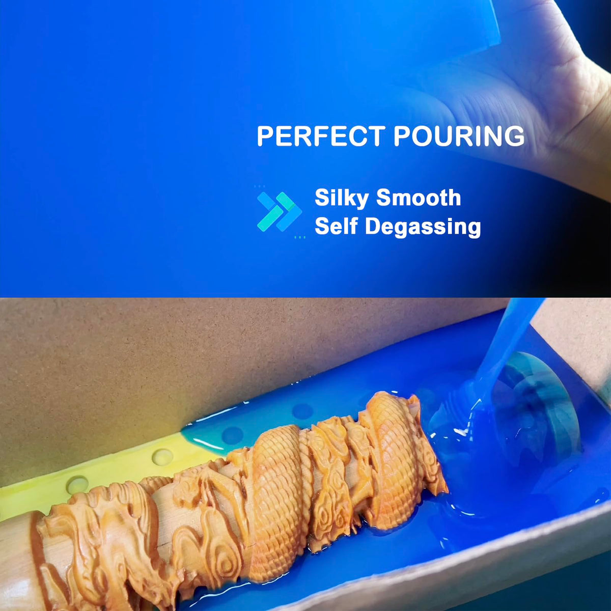 BBDINO Silicone Mould Making Kit, Mould Making Silicone Rubber 30A Liquid Silicone for Mould Making 1 Gallon/10 Lbs,1:1 by Volume, Ideal for Silicone