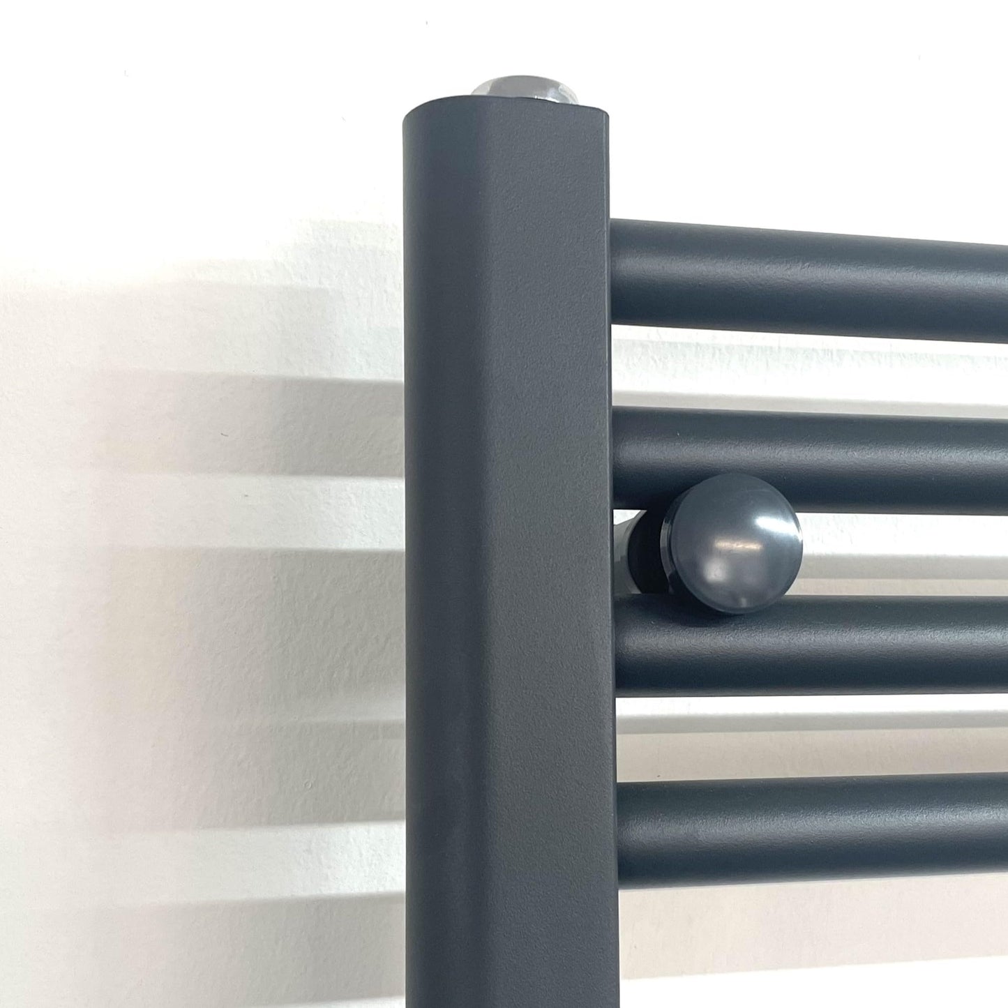 Greened House Anthracite Electric Heated Towel Rail 500mm W x 800mm H