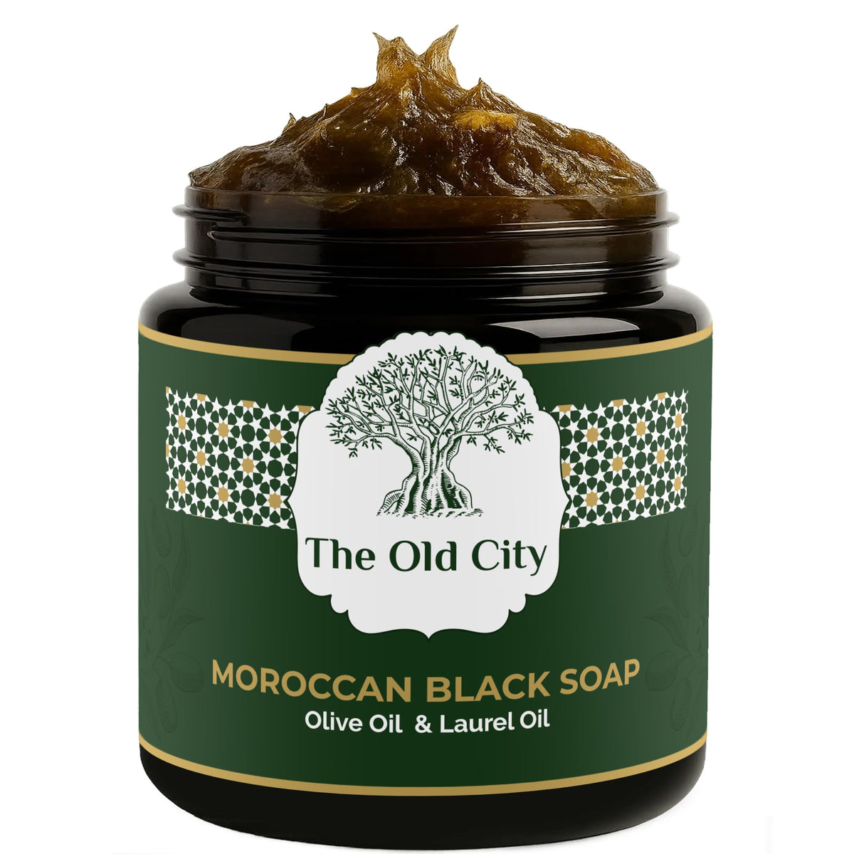 Moroccan Black Beldi Soap ? Olive Oil & Laurel ? Traditional Hammam Cleanser ? Detoxifying & Moisturising ? Vegan, Natural, Whole Body Use (250 ml,