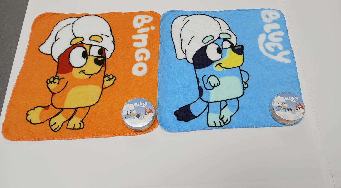 Lex's Linens Blue & Bing 2 Pack Magic Face Cloth