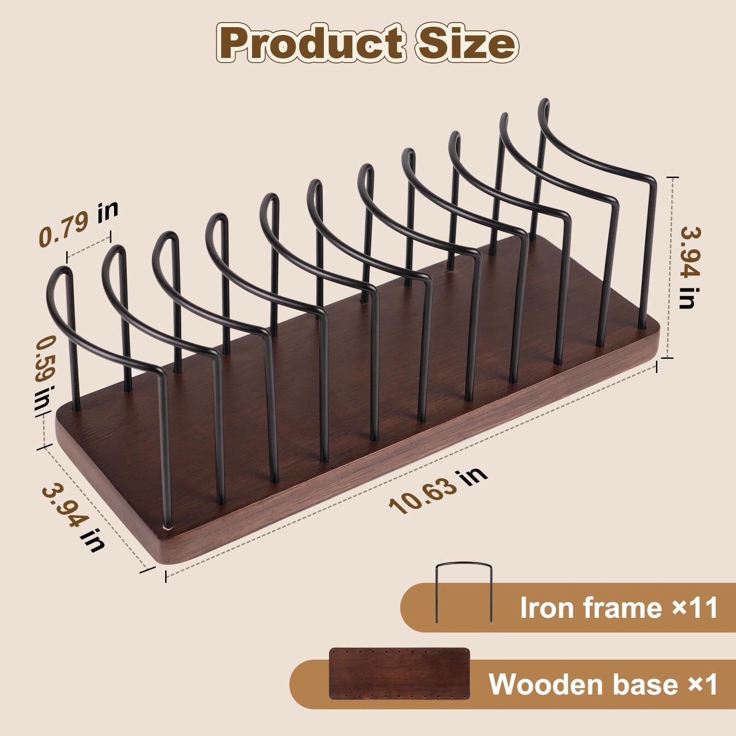 Xygobla Tabletop Hat Holder Rack for Baseball Caps