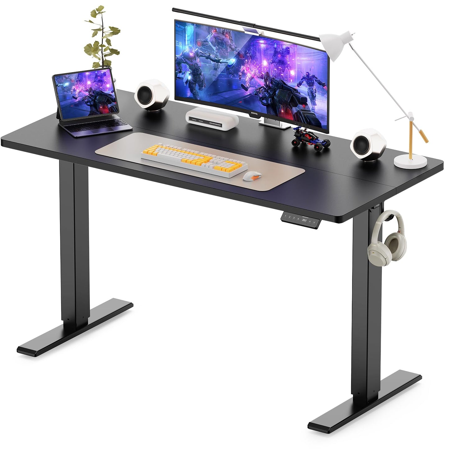 WALKINGDESK Electric Standing Desk, 120 x 60 cm, Black