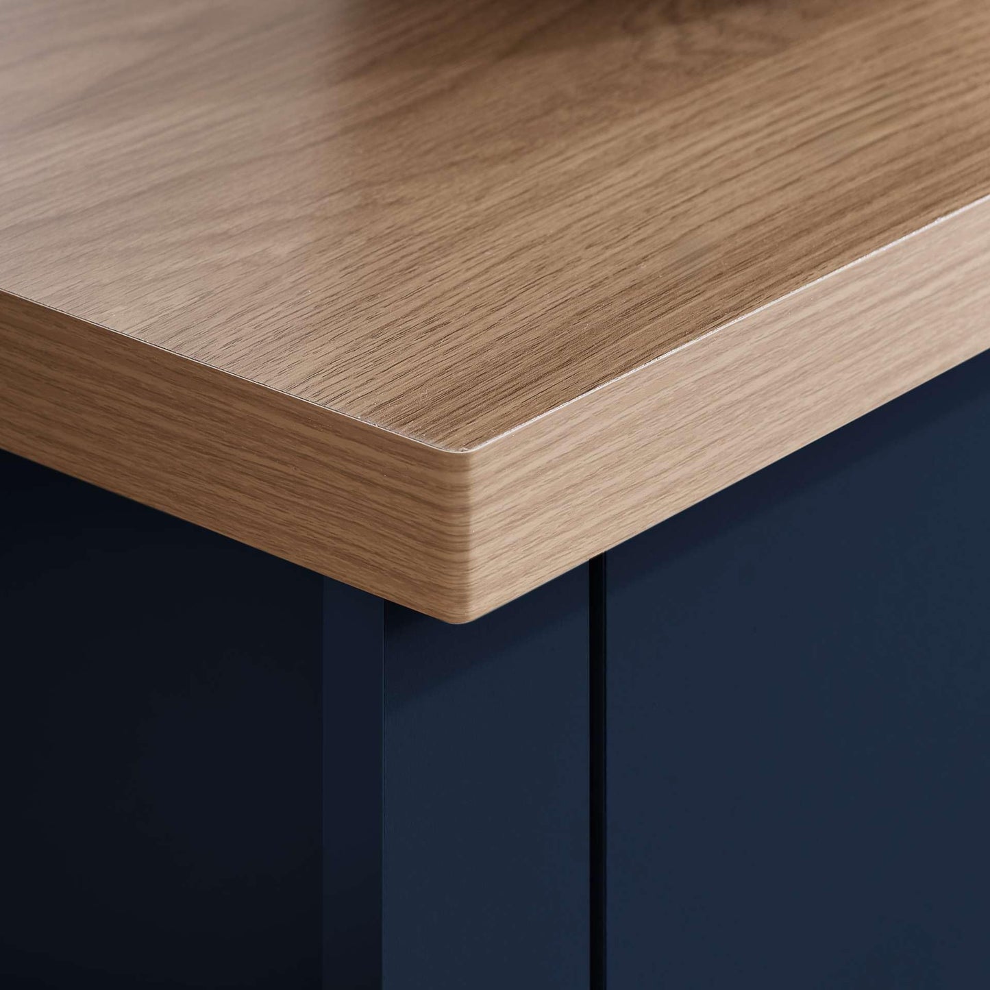 Birlea Highgate Corner Tv Unit Navy Blue & Oak Effect