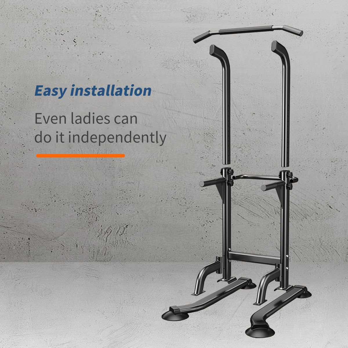 Leiblsufo Power Tower Dip Station Height Adjustable Exercise Equipment Fitness Workout Station Pull Up Bar for Home Gym