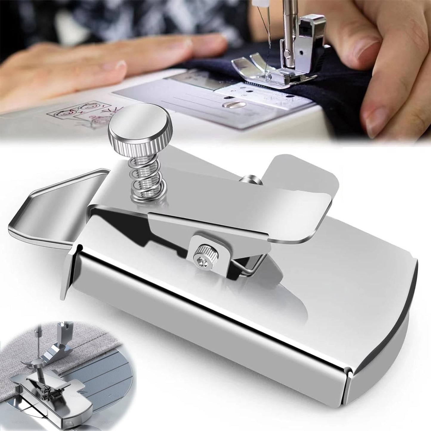 OuMaiFeng Magnetic Seam Guide for Sewing Machines, Sewing Machine Quilting Accessories Tools, Multifunctional Guide Tool Compatible with Singer,