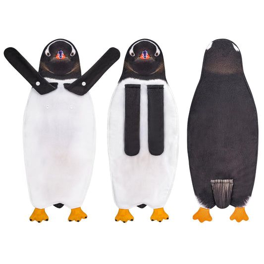 AGRIMONY Penguin Funny Hand Towels for Bathroom Kitchen -Cute Penguin Decoration Fathers Mothers Day Easter Gifts for Women Men Hanging Washcloths