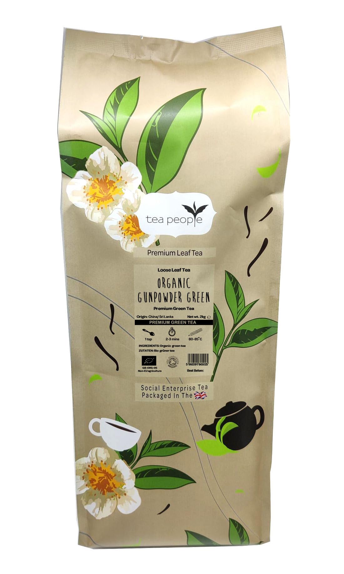 Tea People Organic Gunpowder Green, 2 Kg Loose Tea