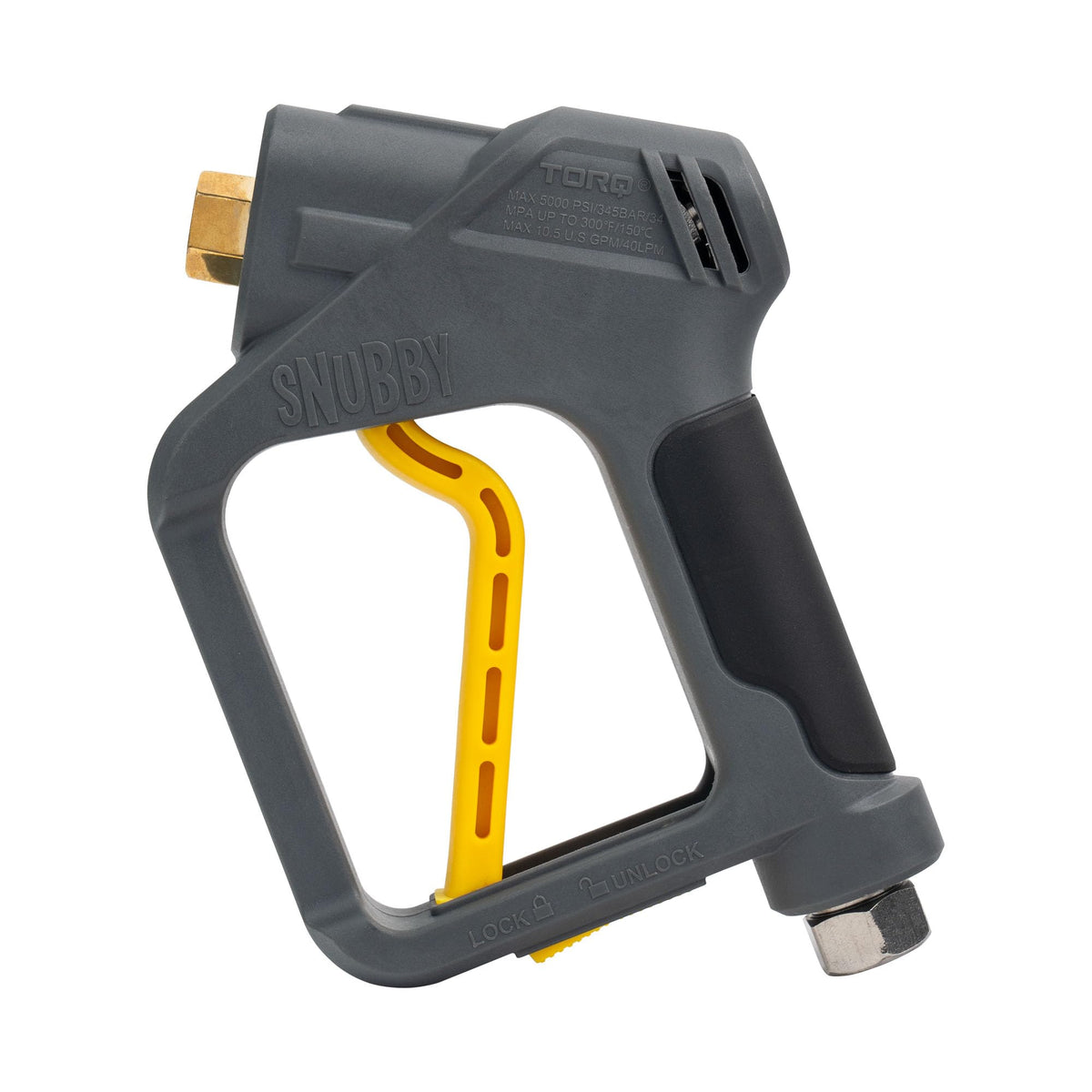 Chemical Guys EQP402 Snubby Pressure Washer Gun, Foam Cannon Attachment, for Gas & Electric Pressure Washers, Black/Red