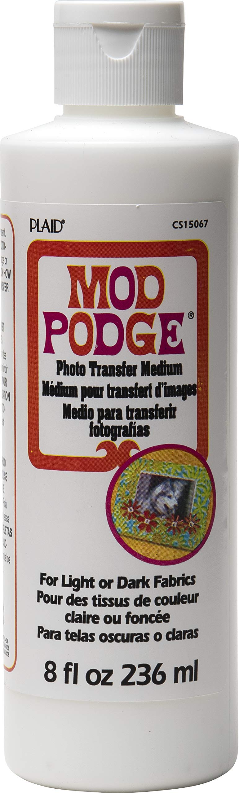 Mod Podge, Photo Transfer Medium, Opaque White Gloss Finish, CS15067, 236 ml Bottle