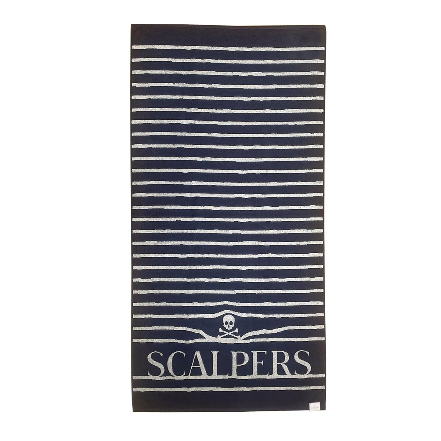 Scalpers Towel 90x180 cm 100% Cotton 500GSM Navy Striped Home