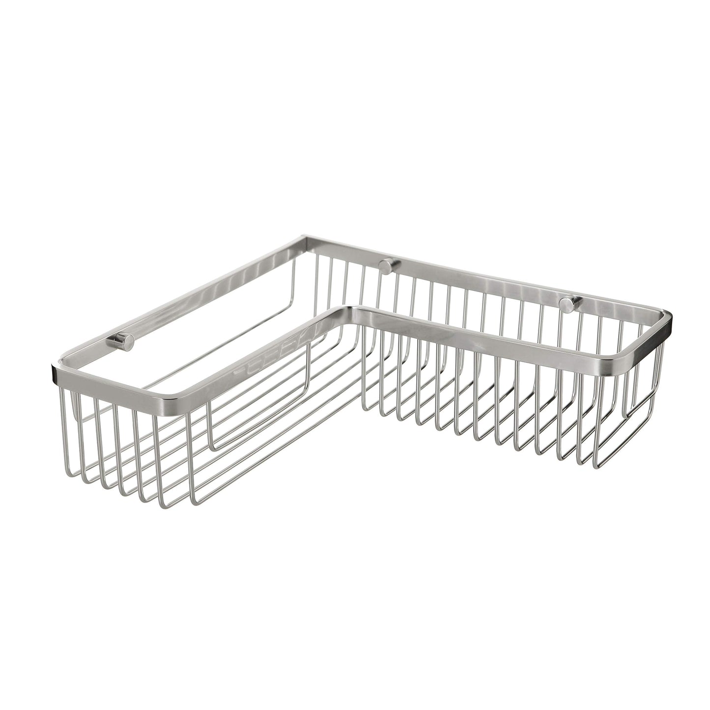 TATAY Bathroom Corner Shelf Rectangular Aluminium | Includes Screws | Compatible with No-Drill System (Quick Fix) | Moisture Resistant | Modern | Easy