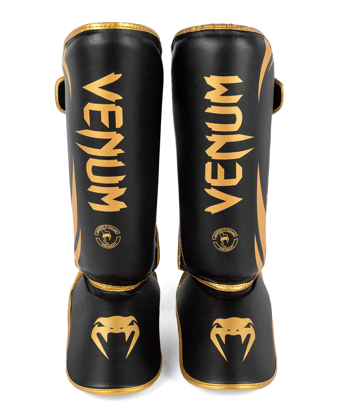 Venum, Challenger Standup Shin Guards, Men's, XL, Black/Gold