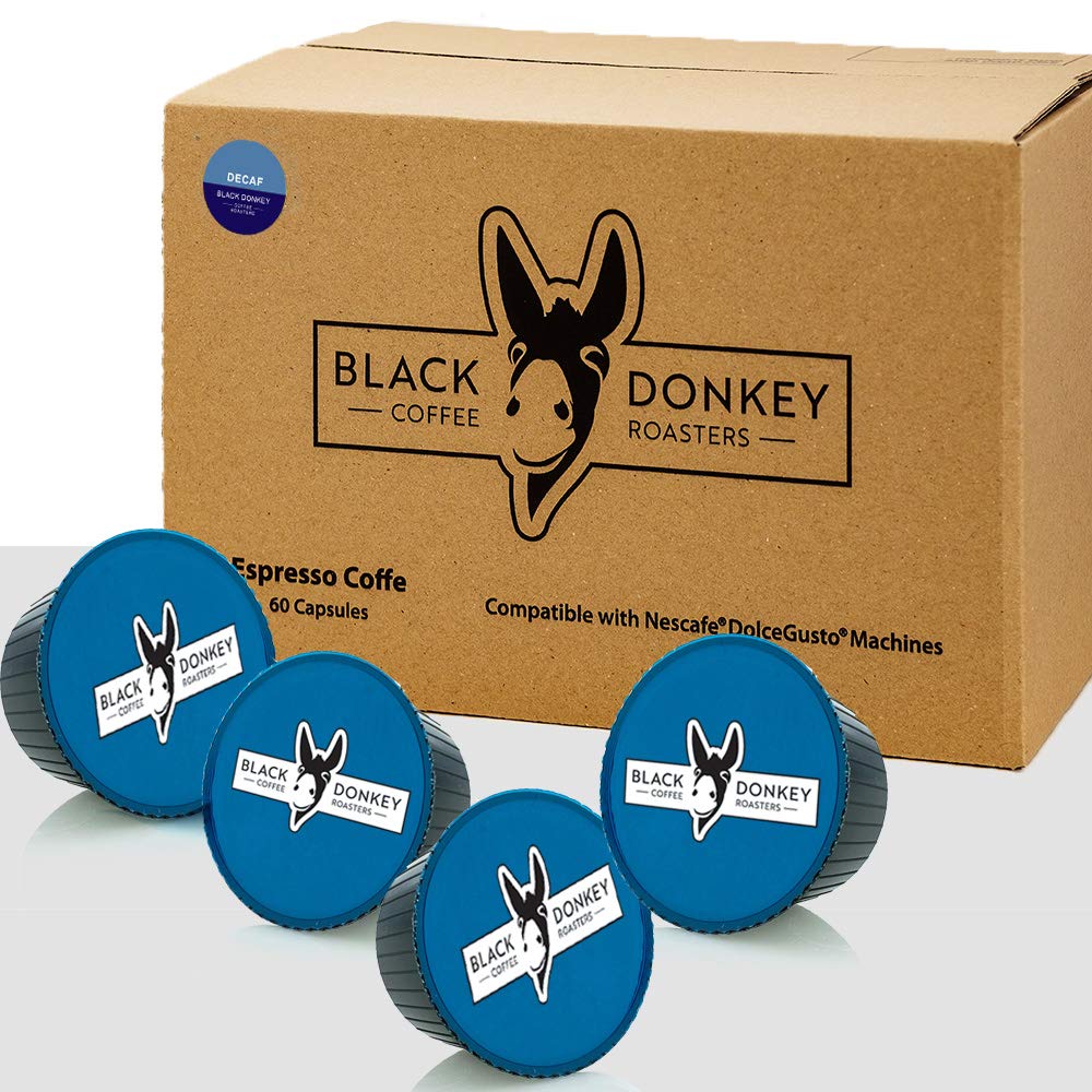 Black Donkey - 60 Pods Compatible with Dolce Gusto?* machines (DECAF)