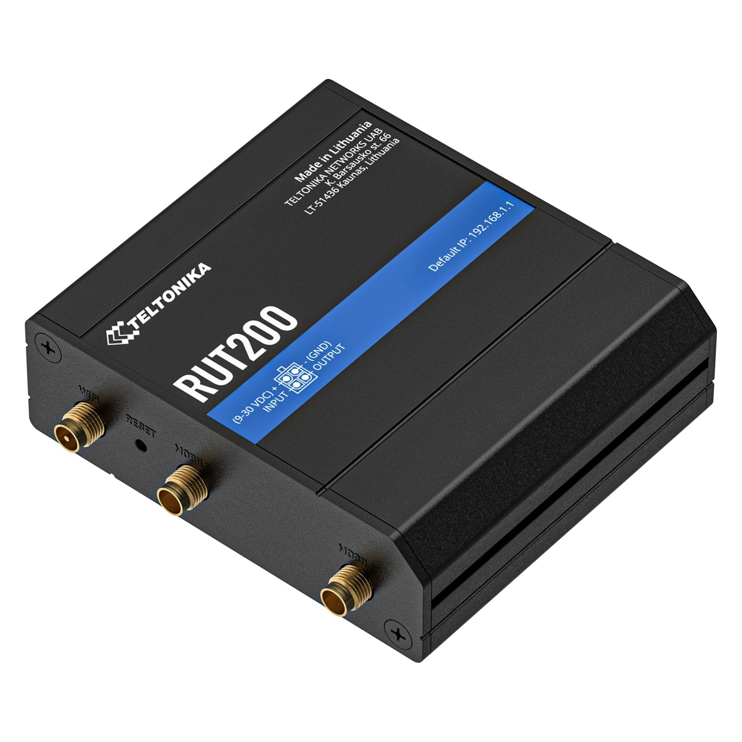 Teltonika RUT200 4G LTE Cat 4, 3G, 2G Router, WiFi, Ethernet, Compact and Reliable, Secure and Easy to Configure, Perfect for IoT, M2M