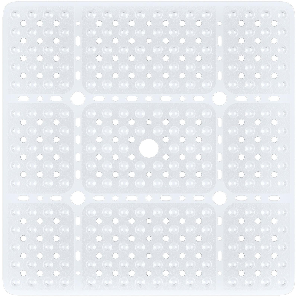 XIYUNTE Large Square Shower Mat Non Slip Anti Mould - 70x70cm Extra Large Non Slip Shower Mats for Inside Shower, Anti Slip Shower Mat for Elderly,