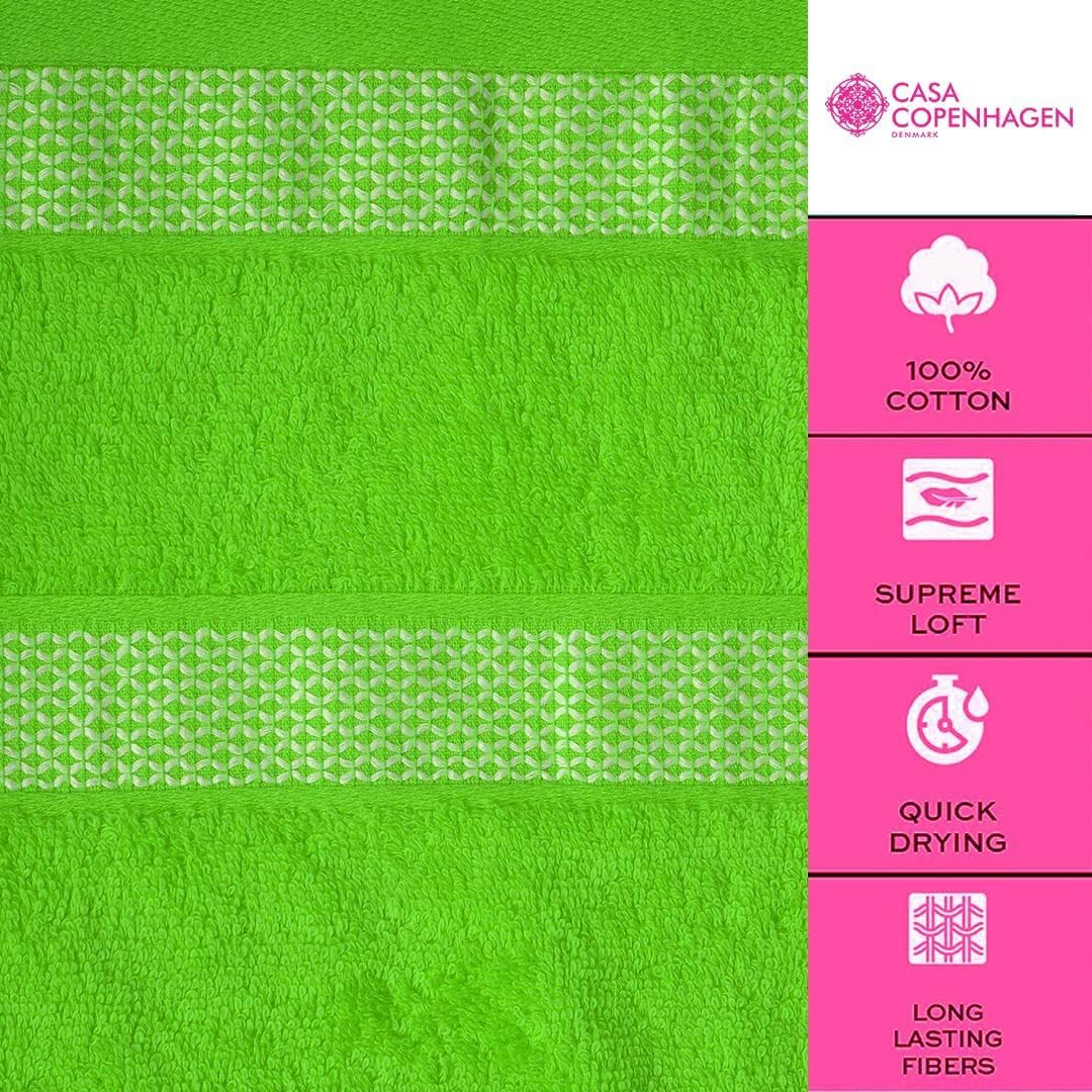 CASA COPENHAGEN Solitaire Towel Set, designed in Denmark, 600 g/m², Hotel & Spa, Kitchen & Bath, 6-piece set with 2 bath towels, 2 hand towels