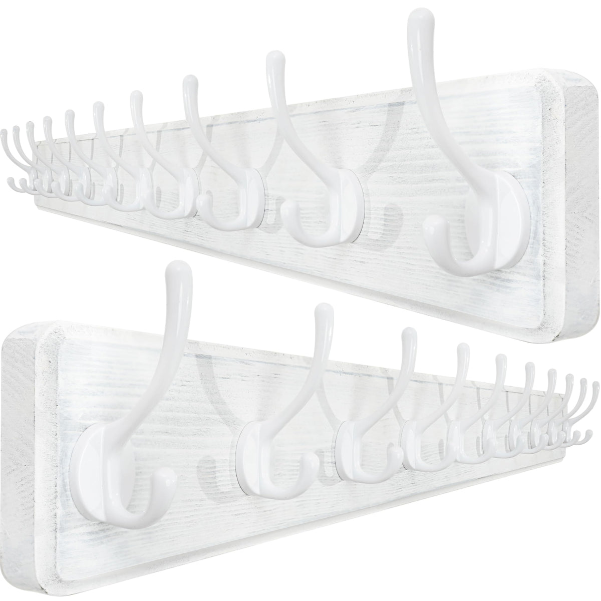 WEBI Coat Rack Wall Mounted,10 Hooks,98cm Long Coat Hooks Wall Mounted Rustic,Wood Coat Hanger Wall,Hook Rack Hooks for Hanging