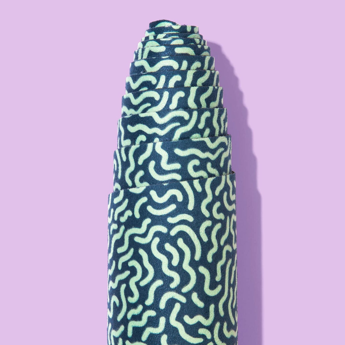 Downward Frog Printed Yoga Mat for Hot Yoga, Bikram, Thick Fitness & Pilates Mat for Comfort - Eco Natural Rubber, Vegan, Microfibre Towel Surface,