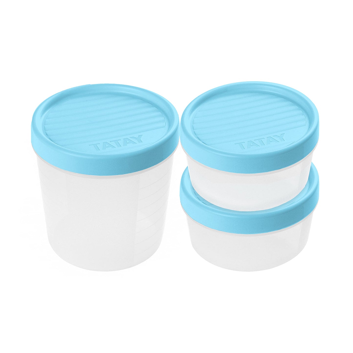 TATAY Food Container 1x1L + 2x0.5L 3-Piece Set Microwave Safe Freezer Safe