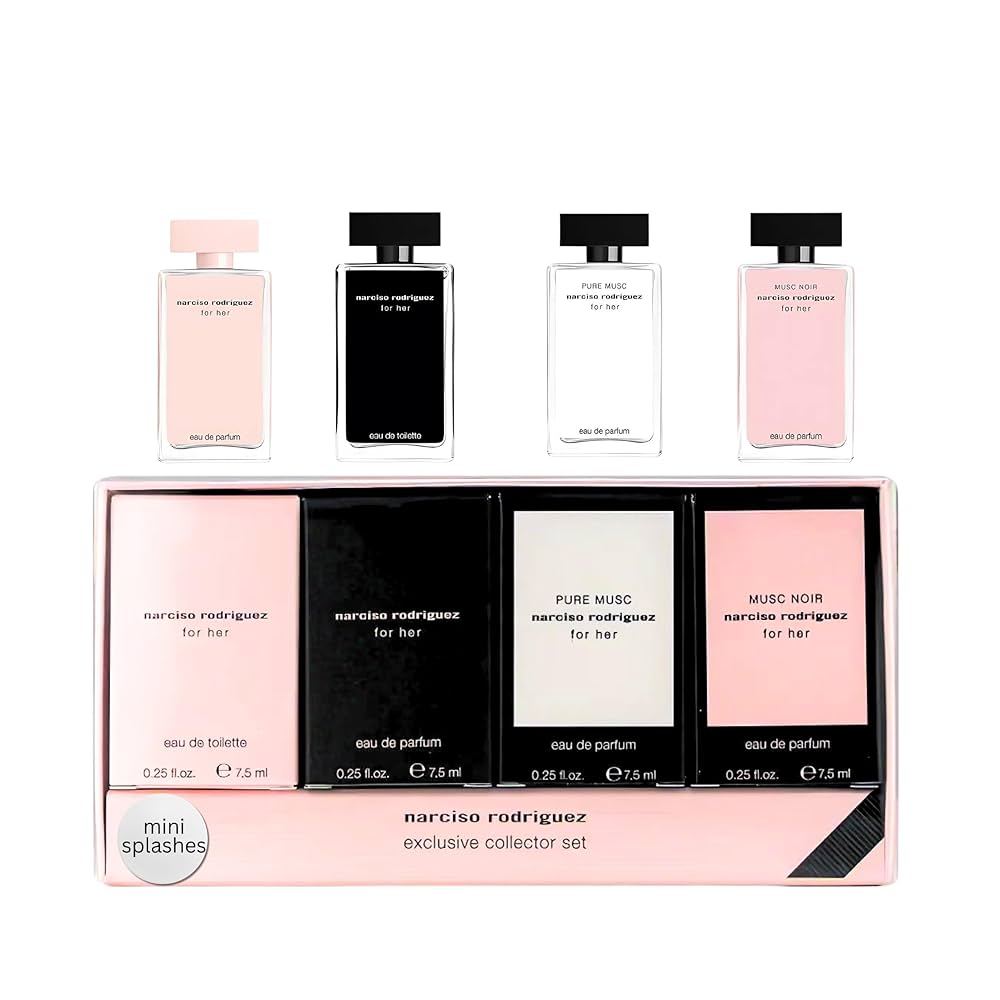 Narciso Rodriguez Miniature Gift Set 7.5ml For Her EDT + 7.5ml For Her EDP