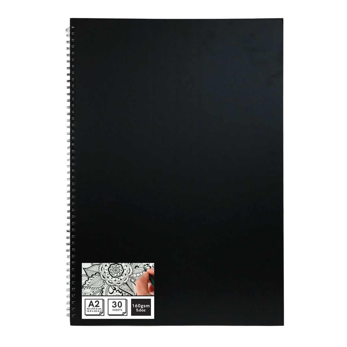 Artme A2 Sketch Pad, 30 Sheets 160gsm, Spiral Bound, Sketchbook Portrait