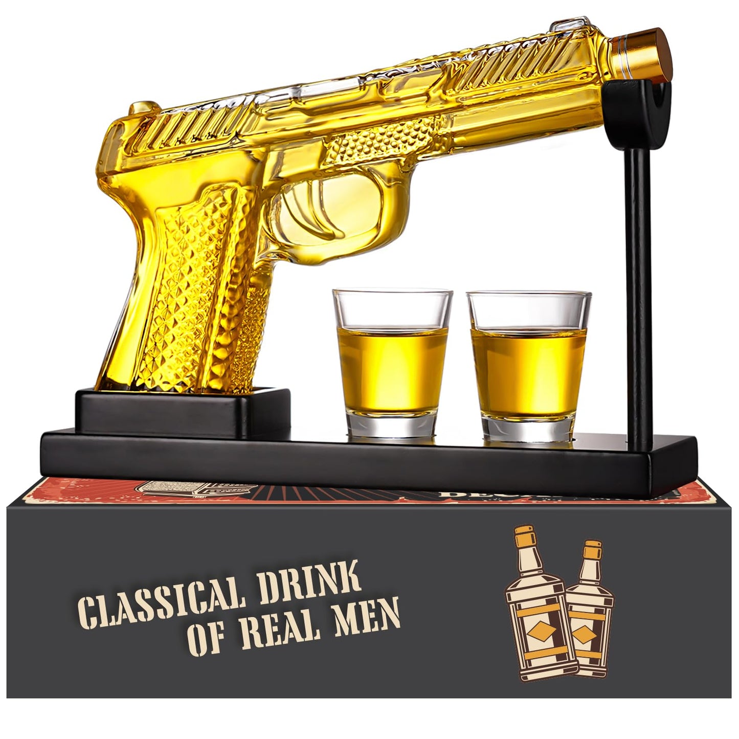 Oaksea Whisky Gifts for Men, Whisky Decanter with Shot Glasses, Whiskey Mens Gifts for Christmas, Whiskey Gift Sets Stocking Fillers for Men, Funny