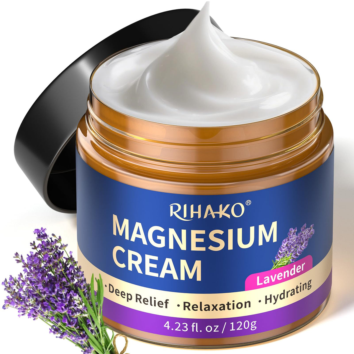 Magnesium Cream for Sleep, Natural Mg Butter for Muscle Relaxation, Topical Magnesium Cream for Restless Legs Syndrome Relief, Soothing Butter for Leg