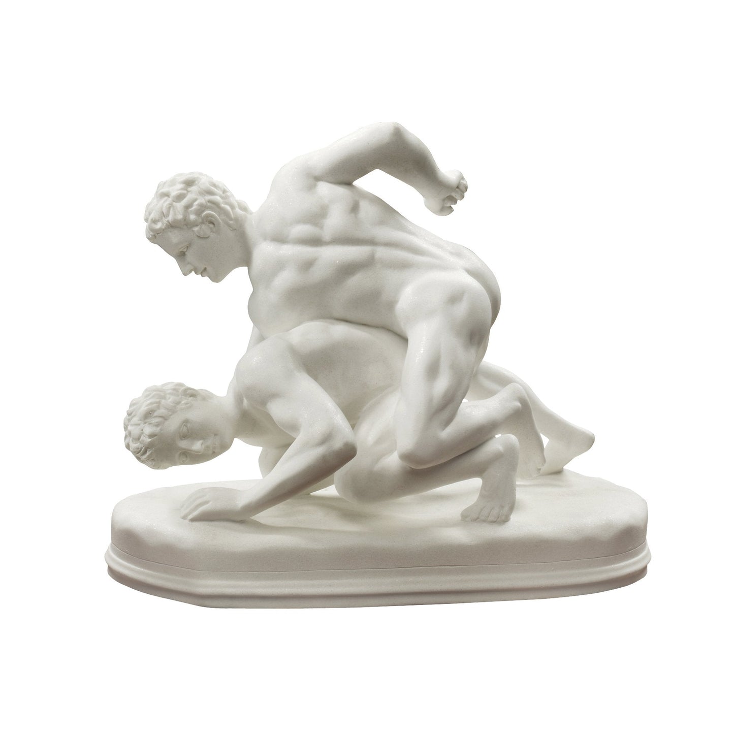 Design Toscano Hellenistic Greek Wrestlers Bonded Marble Statue