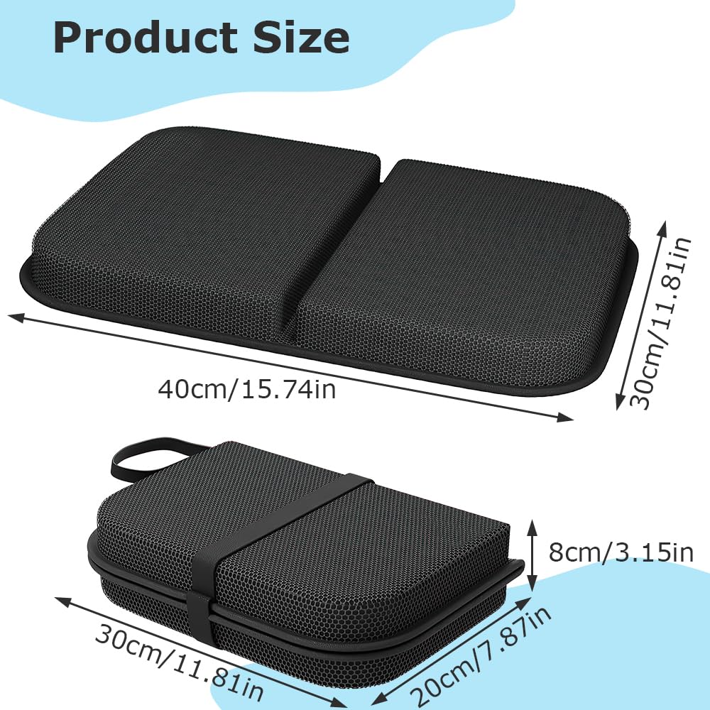 KBIBCK Gel Seat Cushion, Foldable Seat Cushion, Portable Travel SeatCushion for Sitting, Airplane Pressure Relief Cushions