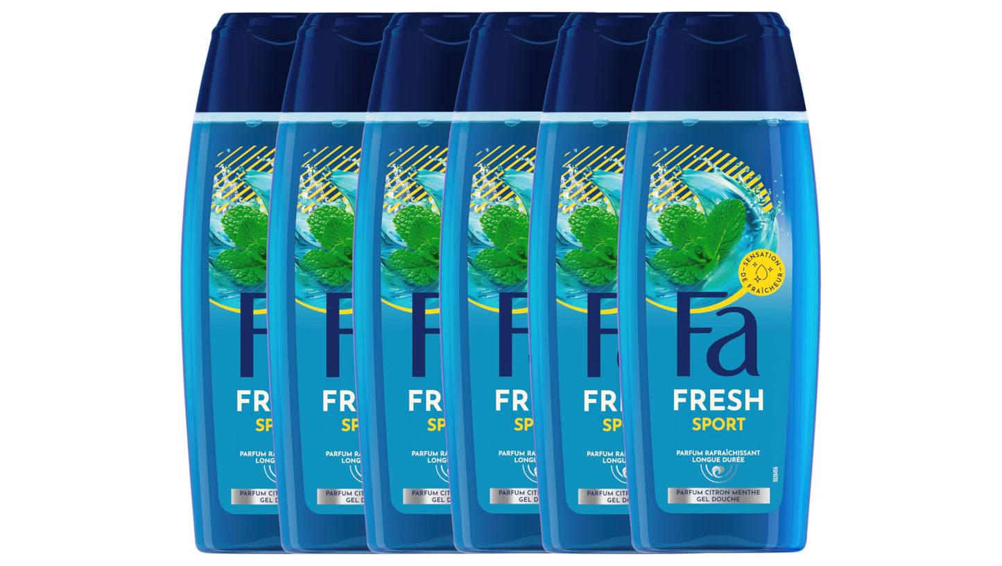 Fa Men Active Sport Revitalising Shower Gel 250 ml Pack of 6