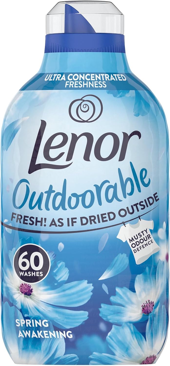 Lenor Outdoorable Fabric Conditioner 60 Washes, Spring Awakening, bottle may come dented