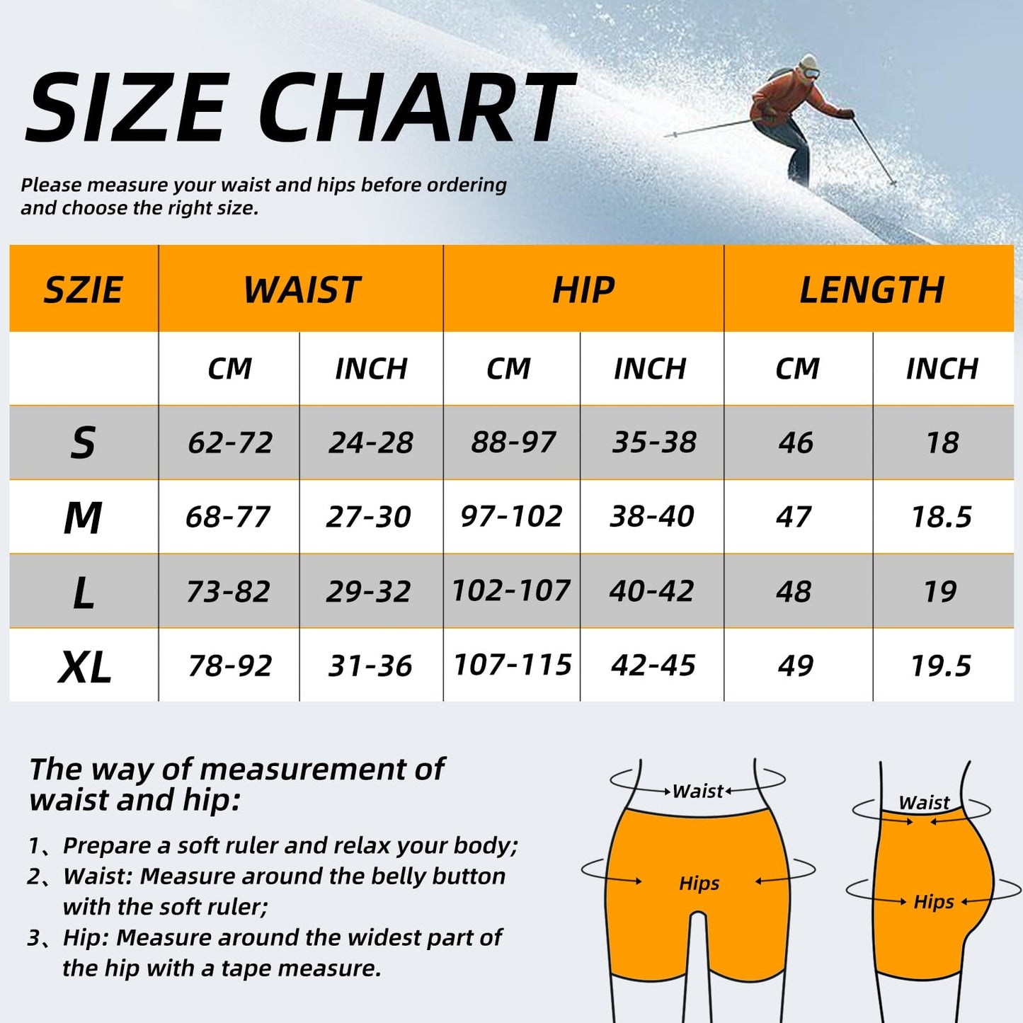Cienfy 3D Hip Protective Padded Shorts EVA Tailbone Pad Impact Gear for Skiing Skating Snowboarding Skateboarding (Medium)